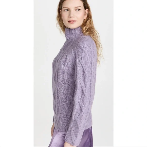 NWT Vince. Aran Mock Neck Sweater - Picture 3 of 10